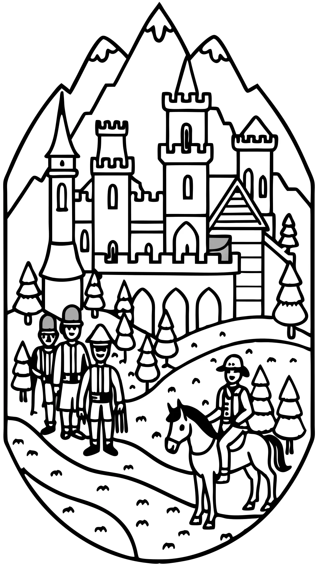 middle ages coloring pages